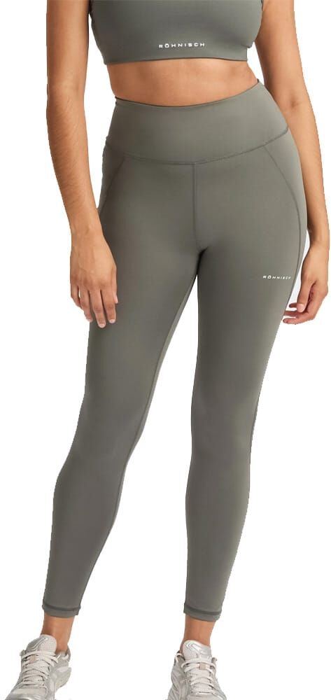 Röhnisch Flattering High Waist Tights -treenitrikoot (naiset) - Gunmetal, XS