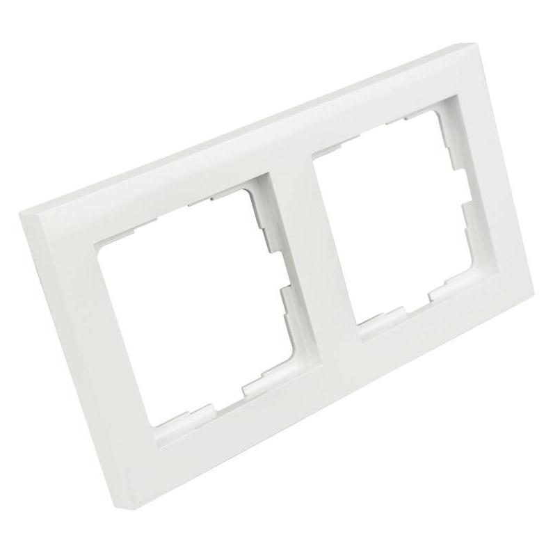 Varia Abdeckrahmen 2-fach weiss für Steckdosen und Schalter (426381)