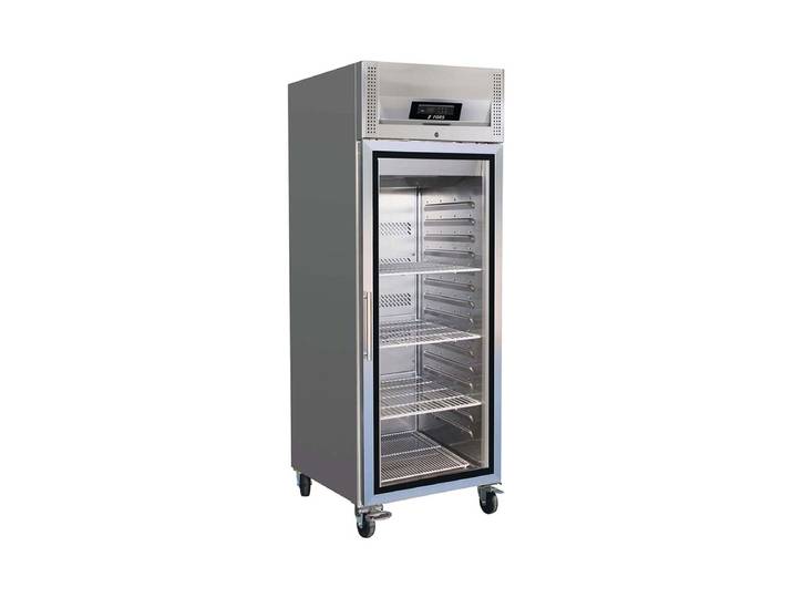 Fors GCV7000GES Gastronomie-Kühlschrank Edelstahl rechts