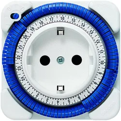 Theben, Zeitschaltuhr, 0260833 Timer 26 safety-plus I analoger Zeitgeber I analoge Steckdosenschaltuhr I Steckdosent