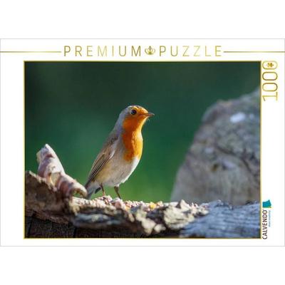 CALVENDO Puzzle Rotkehlchen im Sonnenlicht | 1000 Teile Lege-Größe 64x48cm Foto-Puzzle für glückliche Stunden, Sonstige von , Calvendo Puzzle
