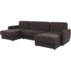 WOHNLANDSCHAFT Lupo Braun - Khaki Mikrofaser