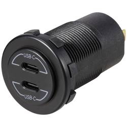 VOLTCRAFT USB-C®-Doppelsteckdose 9V-30V-60W Belastbarkeit Strom max.=3 A 12 - 24 V/DC VC-14504180