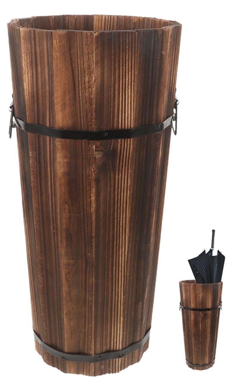 Selius Rustieke parasolstandaard met afdruipbak in vintage stijl