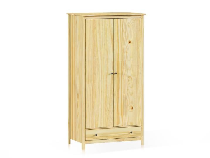 TOBINO Kleiderschrank, Material Massivholz, Kiefer, Kiefer natur