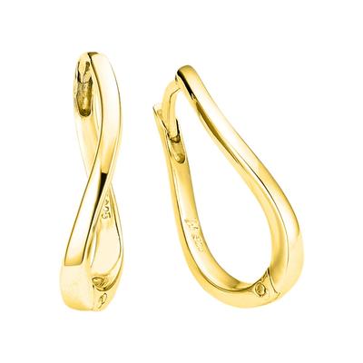 Paar Creolen BRUNO BANANI "Schmuck Geschenk Silber 925 Ohrschmuck Ohrringe", gold (gelbgoldfarben), Ohrringe, Damen, Silber 925 (Sterlingsilber)