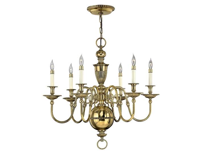 Elstead Lighting Kronleuchter, Messingfarben, Metall, 104 cm, RoHS, Lampen & Leuchten, Innenbeleuchtung, Kronleuchter