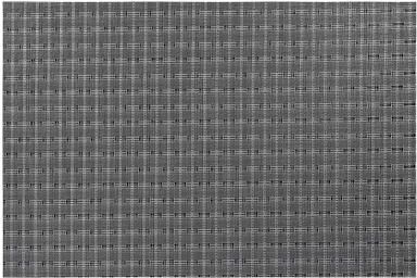 IH Casa Decor Woven Pvc Placemat Weave Black - Set of 12