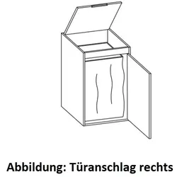 Artiqua 400 Highboard, Oxid Dunkelgrau quer, 400-HBW-1-43-L-7184-723 400-HBW-1-43-L-7184-723