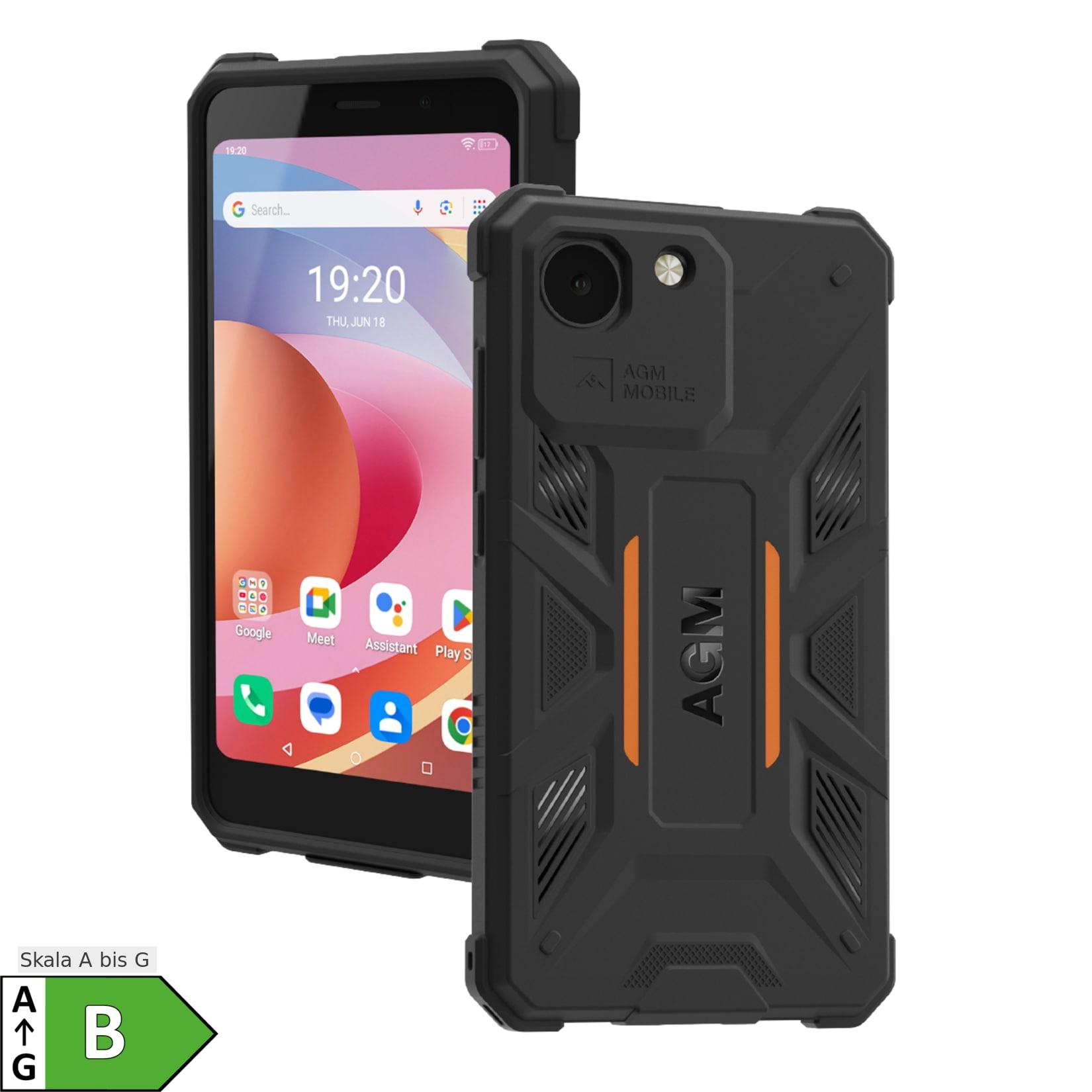 AGM Note N2 Active 3GB + 32GB Schwarz Smartphone (4,96 Zoll, 5 MP, 3.000-mAh, Octa-Core, Gesichtserkennung, Outdoor)