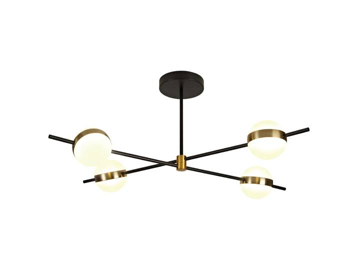 Plafonnier design en métal noir