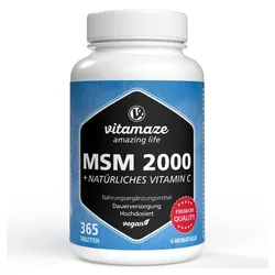 Msm 2000+vitamin C Acerola Extrakt Tabletten 365 St