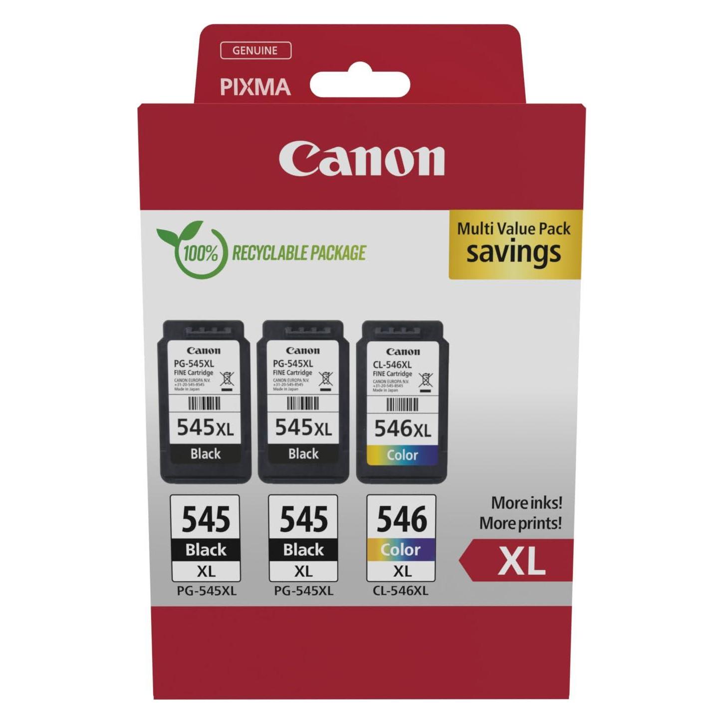 Canon PG-545XLx2/CL-546XL (BK, C, M, Y) (8286B013)