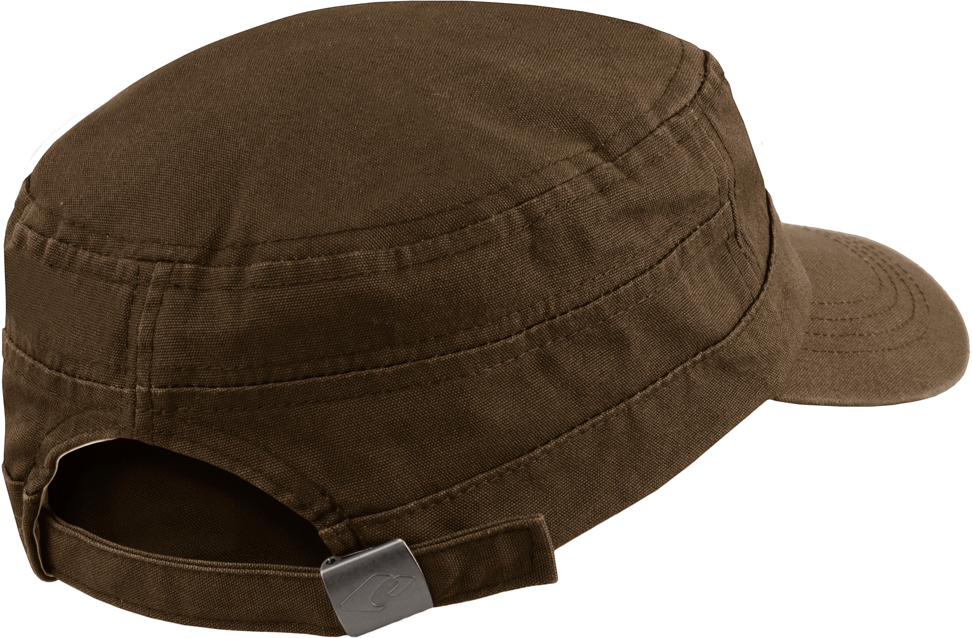 Army Cap CHILLOUTS "El Paso Hat", Herren, braun, Baumwolle, unifarben, Caps Army Cap, verstellbar, funktionaler Look