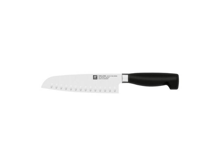 Zwilling Santokumesser Vier Sterne Santokumesser 18 cm schwarz, Santokumesser, 32,00cm, schwarz