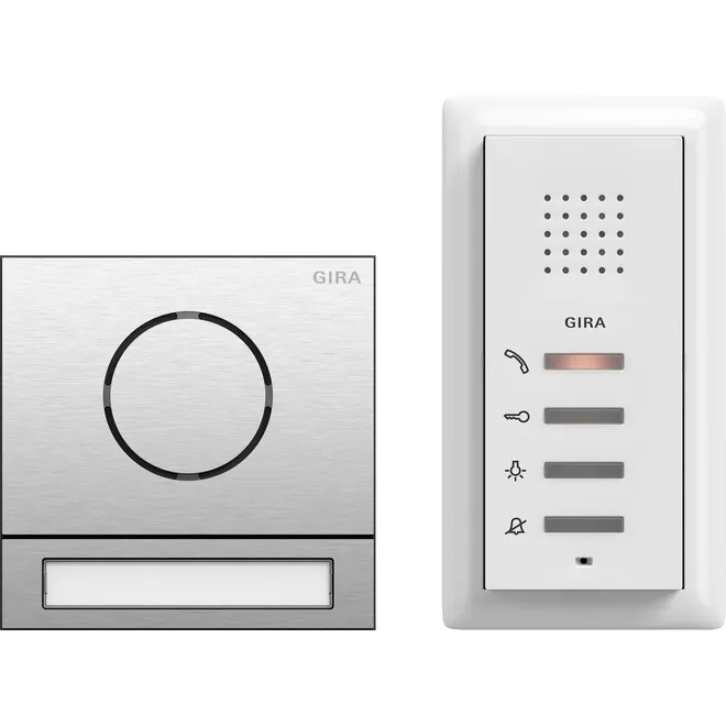 GIRA EFH-Paket Audio System 106 Edelstahl 2406000