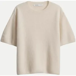 Strickpullover Timia Kurzarm Beige 40