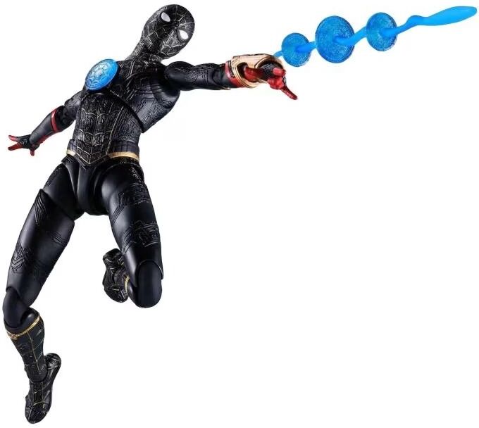 Tamashii Nations Figura Marvel Spider-Man No Way Home Traje Negro Dorado Sh Figuarts Talla Única Unisex