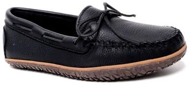 Minnetonka Moosehide Tread - Mens 12 Black Slip On Medium