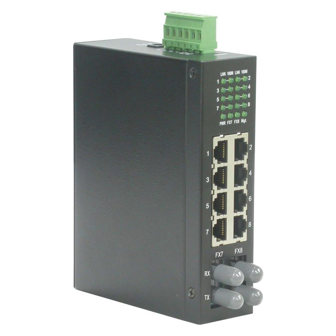 Roline Industrie Switch, 6x RJ-45, 2x ST, unmanaged (8 Ports) (21.13.1153)
