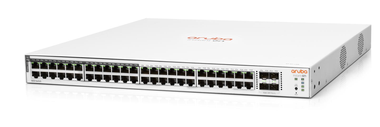 HPE Networking Instant On 1830 48G 24p PoE 4SFP 370W Switch Klasse 4 EU JL815A#ABB