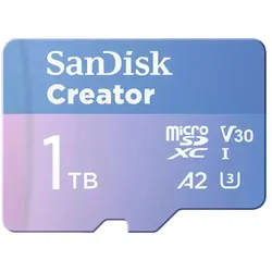 SanDisk Creator MicroSDXC-Karte - 1 TB mit SD-Adapter