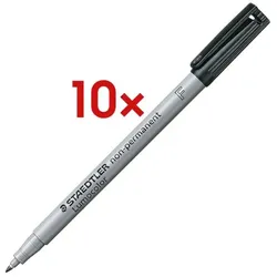 Staedtler 10x Universalstift »Lumocolor non-permanent« schwarz