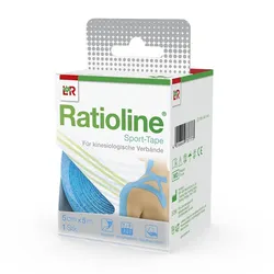 RATIOLINE Sport-Tape 5 cmx5 m türkis 1 St
