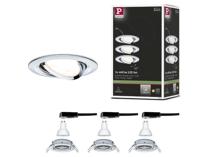 Paulmann LED encastré Nova set de base orientable