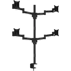 Multibrackets Tischhalterung Officeline Quad (Tisch, 30", 8 kg), Monitor Halterung, Schwarz