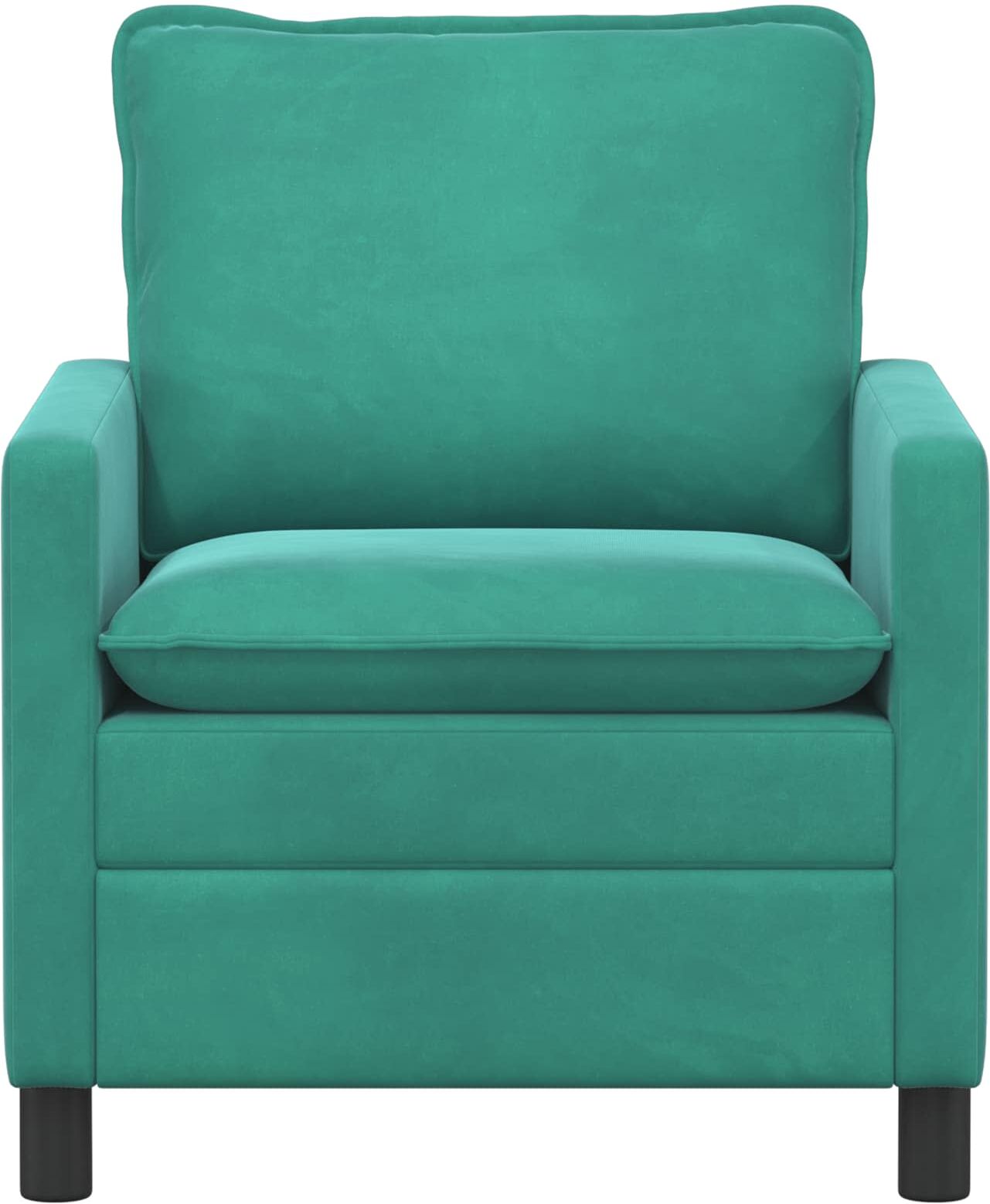 vidaXL Canapé Turquoise Velours