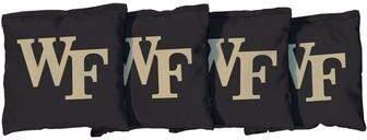 Skip's Garage Wake Forest Demon Deacons Black Cornhole Bags