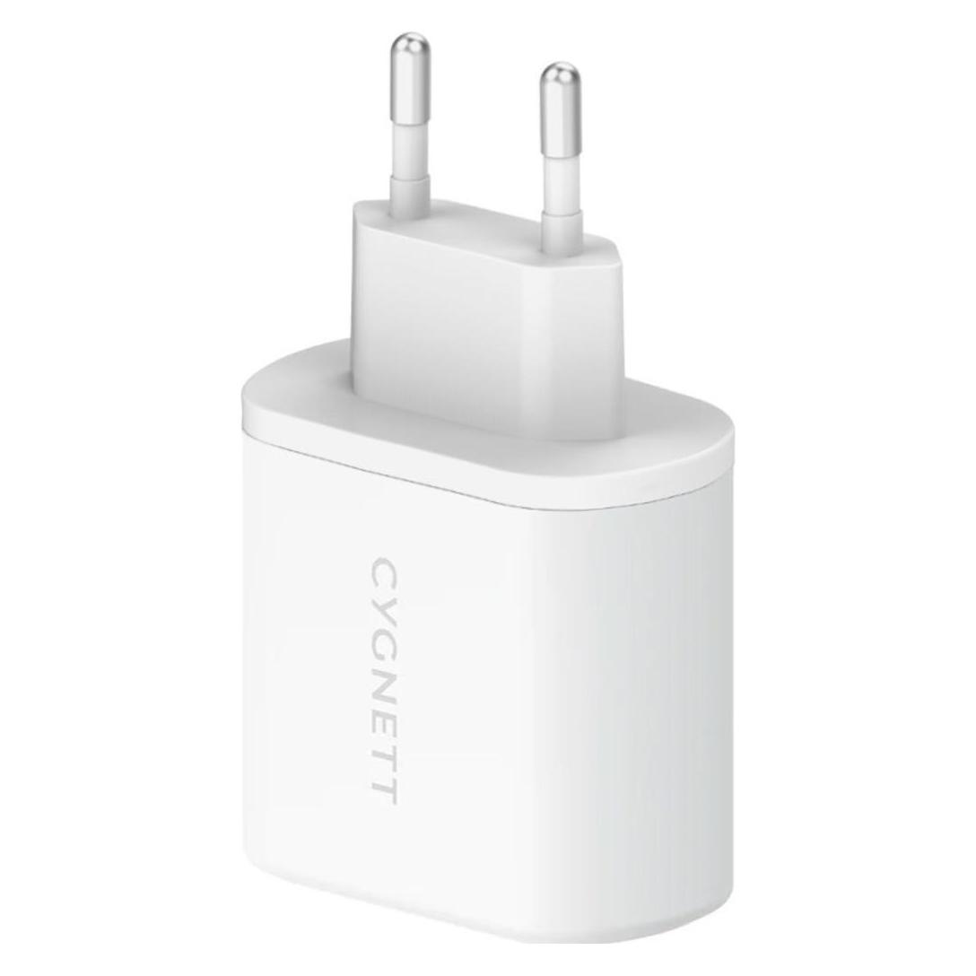Cygnett Wall charger 2x USB-C 35W (white) (35 W, 2 Ports) (CY4355PDWCH)