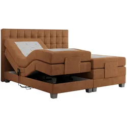 BOXSPRINGBETT ELEKTRO 180/200 Orange Struktur - H3