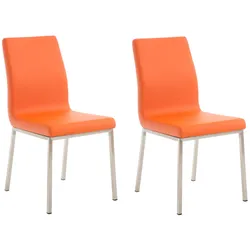 CLP 2er Set Esszimmerstühle Colmar   Farbe: orange