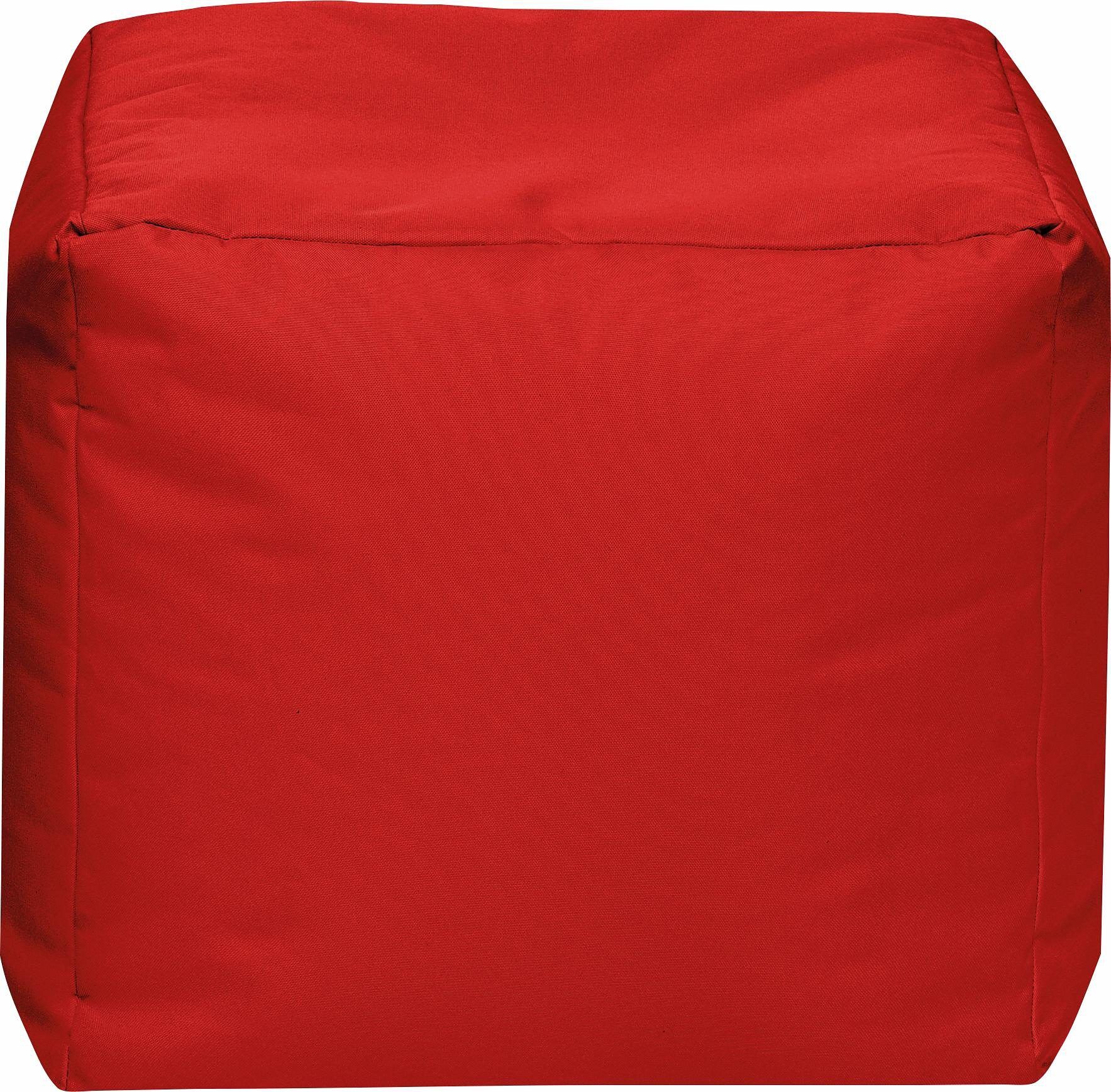 Sitzsack SITTING POINT "Cube SCUBA", rot, Sitzsäcke, Sitzsack
