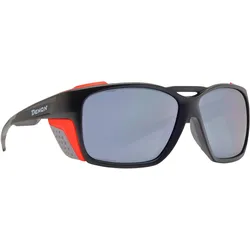 Demon, Unisex, Sportbrille, Nature (matt black red-smoke mirror, matt black red-smoke mirror), Schwarz