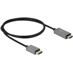Delock DisplayPort — HDMI (Typ A) (1 m), Videokabel, Schwarz