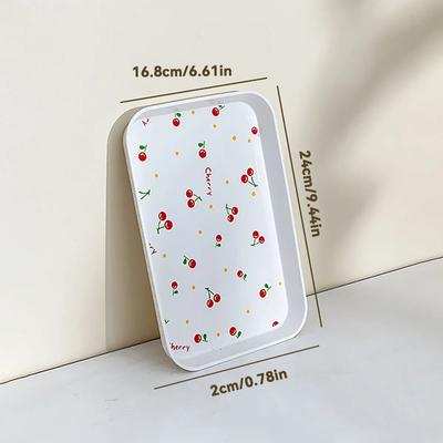 Inspire Essentials Cherry Pattern Multipurpose Serving Tray 4