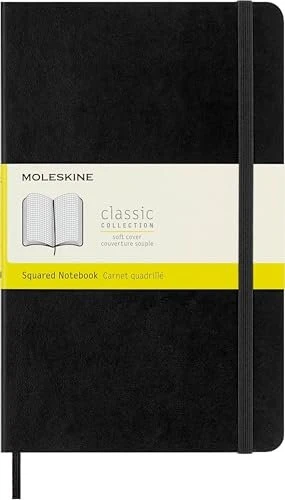 MOLESKINE L, weicher Einband, kariert, schwarz