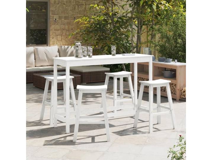 BEAU Tabourets de Bar 6 pcs - SWEETY - Cuisine&salon Blanc HDPE FR789