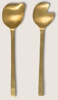 Urban Nature Culture Salad Server Gold In Gift Pack - Gold