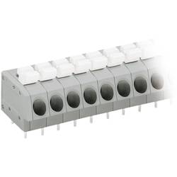WAGO 804-116 Federkraftklemmblock 2.50 mm² Polzahl 16 Grau, Weiß 1 St.