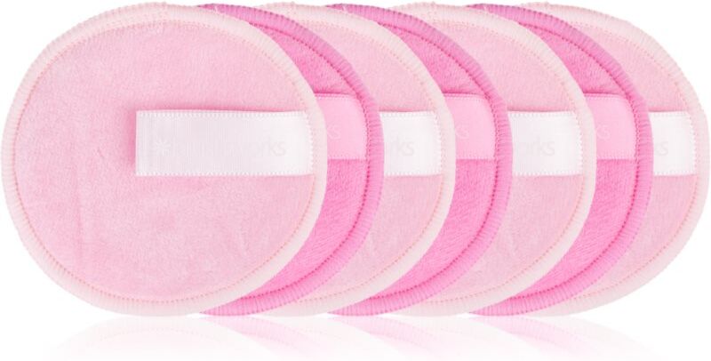 Brushworks Reusable Microfibre Cleansing Pads washable microfibre makeup removal pads