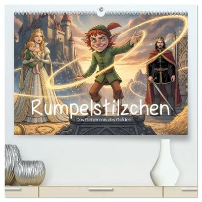 Rumpelstilzchen – Das Geheimnis des Goldes (hochwertiger Premium Wandkalender 2027 DIN A2 quer), Kunstdruck in Hochglanz