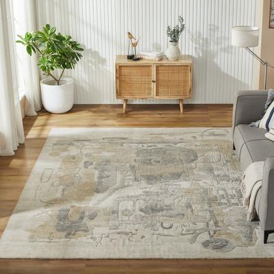 Katie Merz Studio Glyphs Abstract Handcrafted Wool Area Rug
