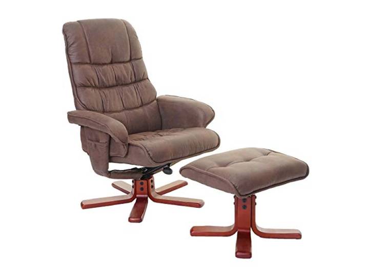 Mendler Relaxsessel HWC-E30 - Wildlederimitat braun