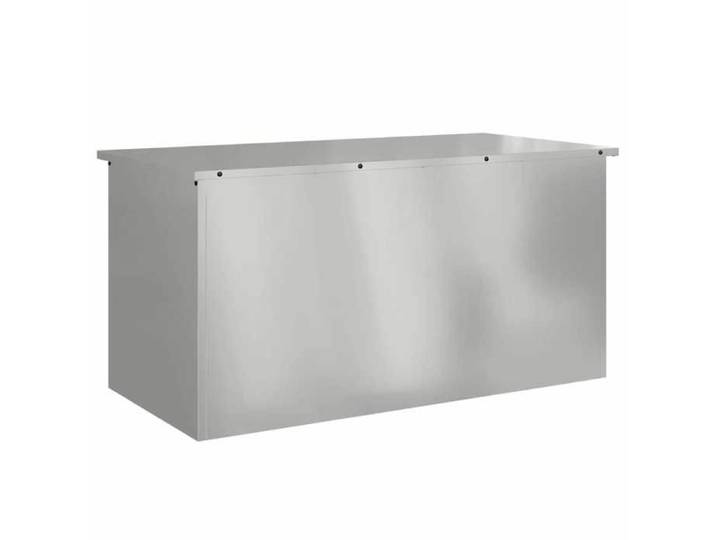 Boîte de Rangement Extérieure Argent - COCO - Acier - 100 x 50 5 x 50 cm 823gda84m