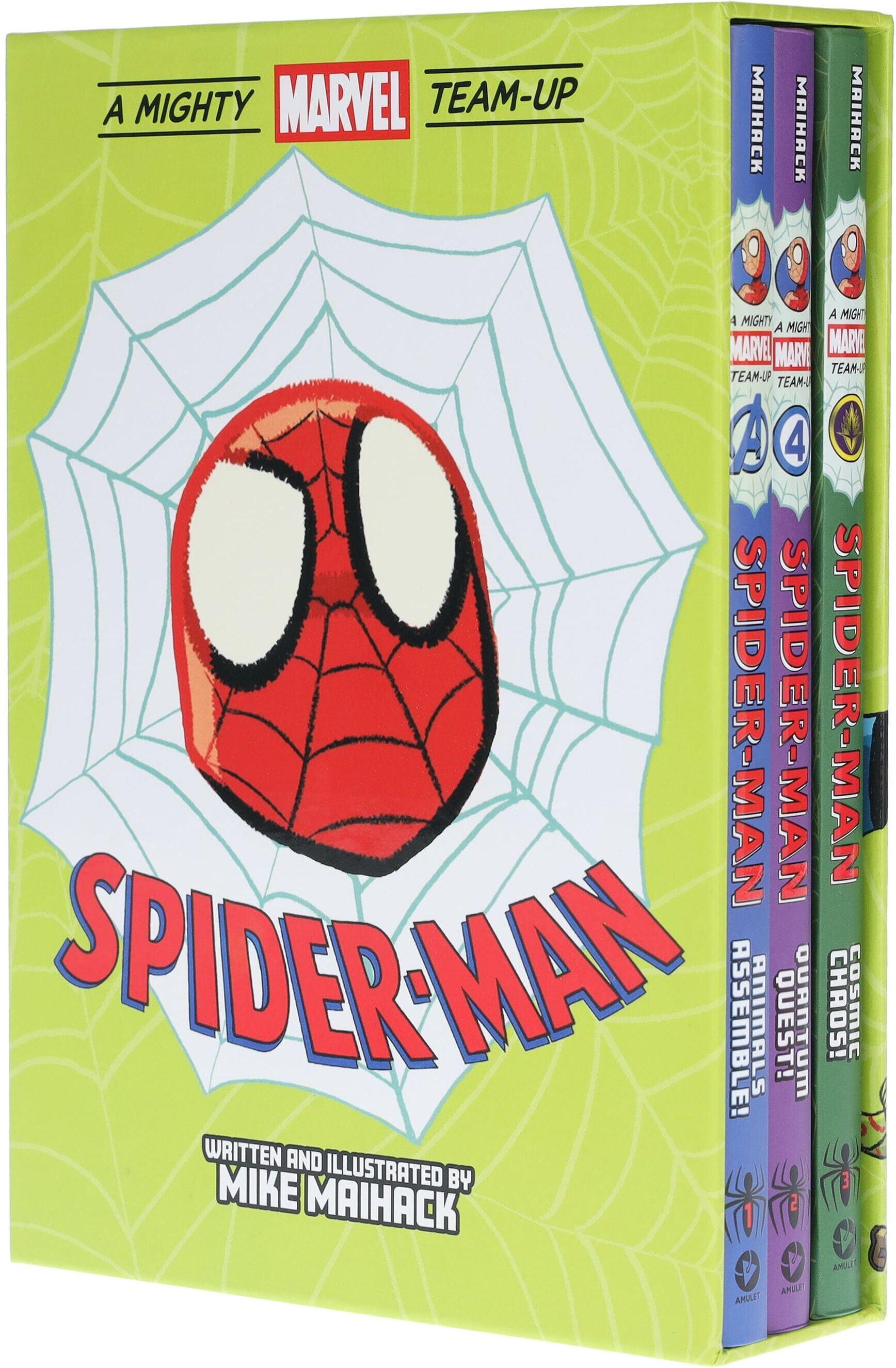 Spider-Man: A Mighty Marvel Team-Up By Mike Maihack 3 Books Collection Box Set - Ages 6-9 - Hardback Abrams