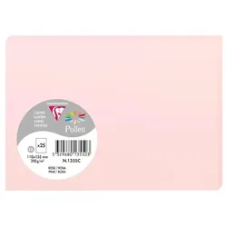 Pollen 250x Pollen, Karten 110x155 mm, 210g - Rosa 1355C